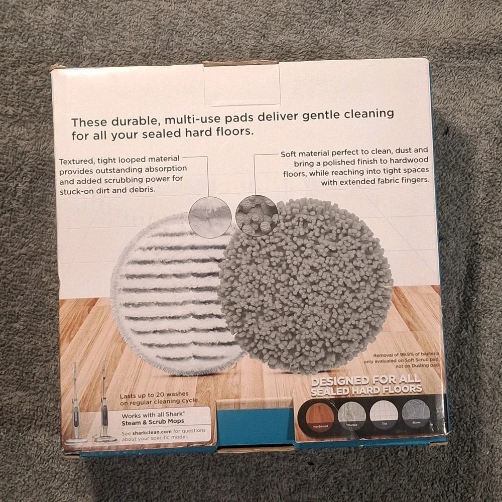 Shark Steam and Scrub Pads Dirt Washable Pads -4 Count